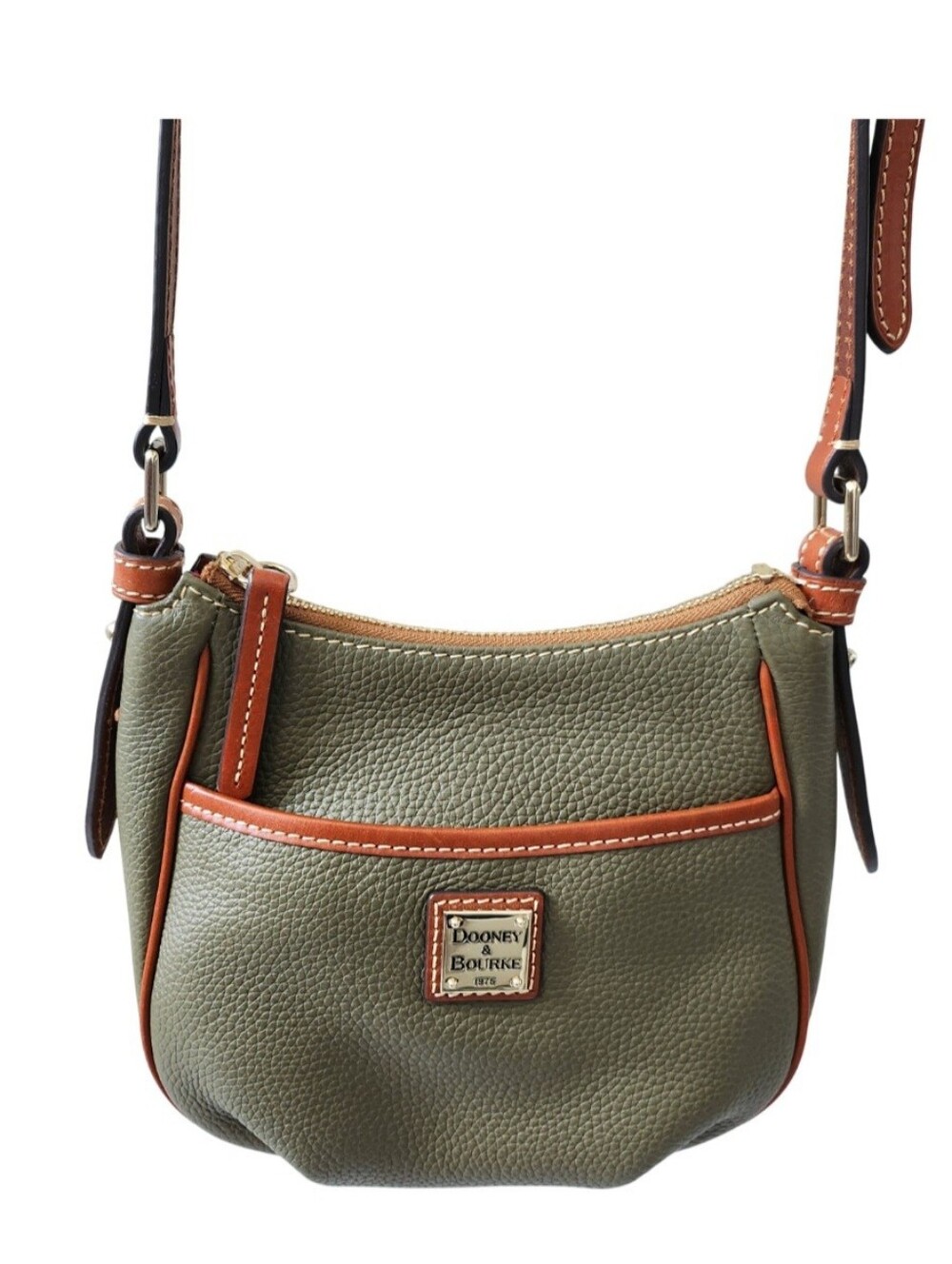 Dooney Green Small Leather Crossbody